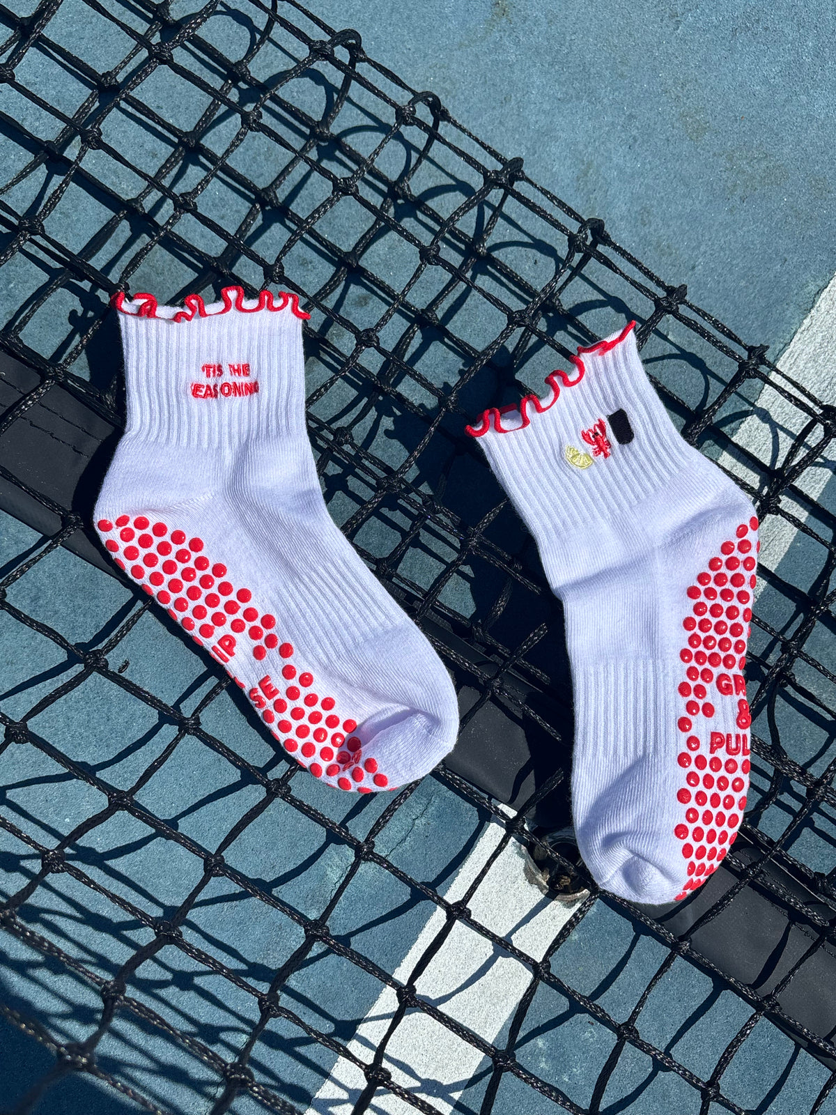 Crawfish Boil Grip Socks
